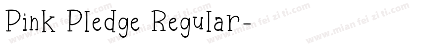 Pink Pledge Regular字体转换